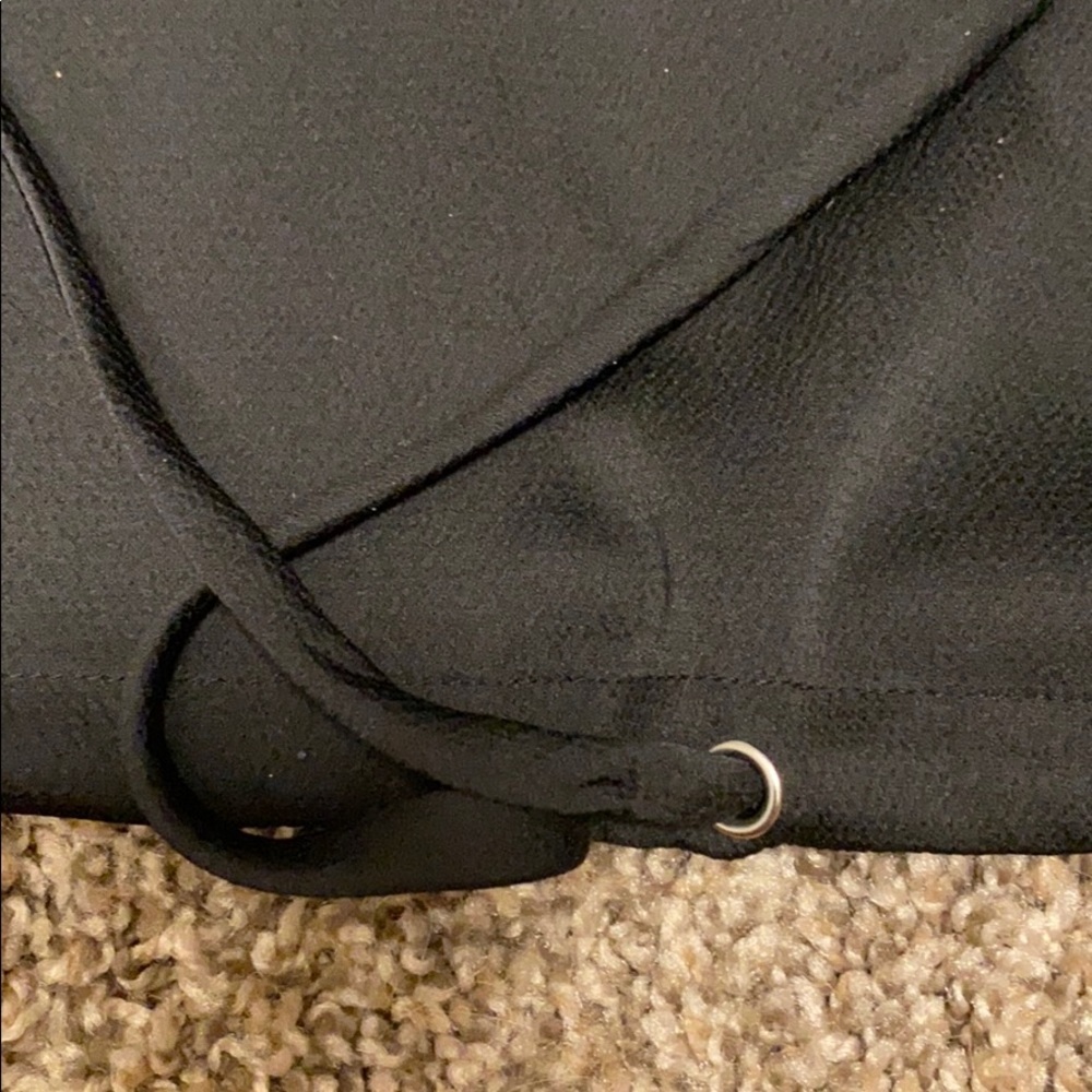 Bebe Cropped Half-Sheer Button Up - Picture 4 of 6